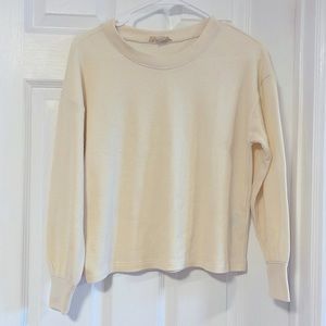 Madewell Brushed Waffle Knit Crewneck Top Only